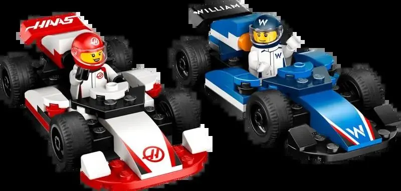 Carros de Corrida F1® da Williams Racing e Haas F1® (92 pcs) - City - Lego