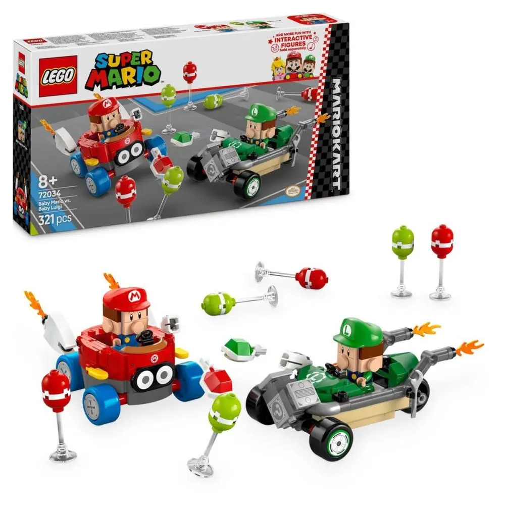 Mario Kart™ – Mario Bebé contra Luigi Bebé (321 pcs) - Super Mario - Lego