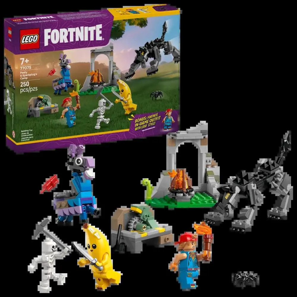 Lego - Fortnite - Acampamento de Peely e Sparkplug (250 pcs)