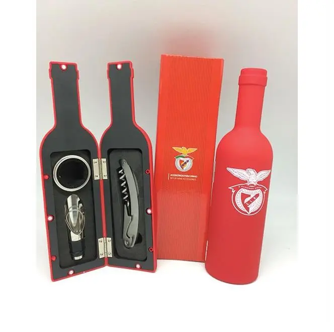 Conjunto de Vinho Sport Lisboa e Benfica Garrafa