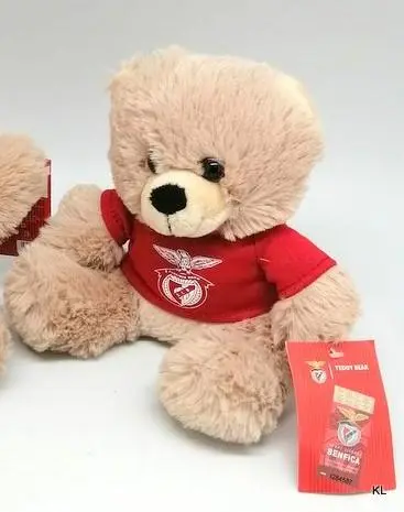 Peluche Urso Bege 20 cm c/ T-Shirt SLB