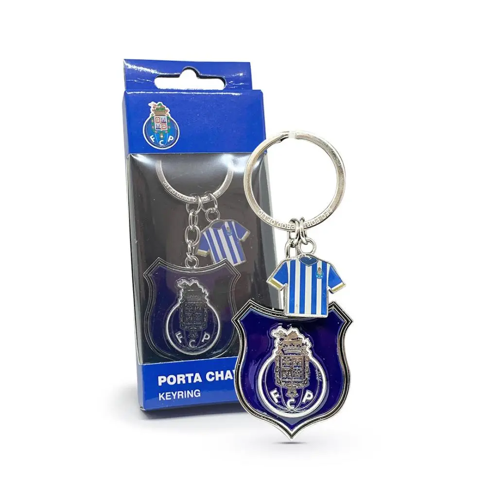 Porta-Chaves Escudo c/ Logo + T-shirt - FCP