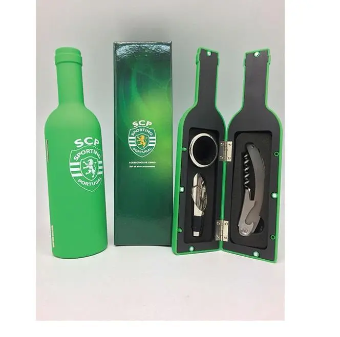 Conjunto de Vinho Sporting Clube Portugal Garrafa