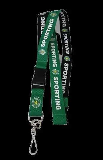 Fita Porta Chaves Sporting Grossa Verde e Preta