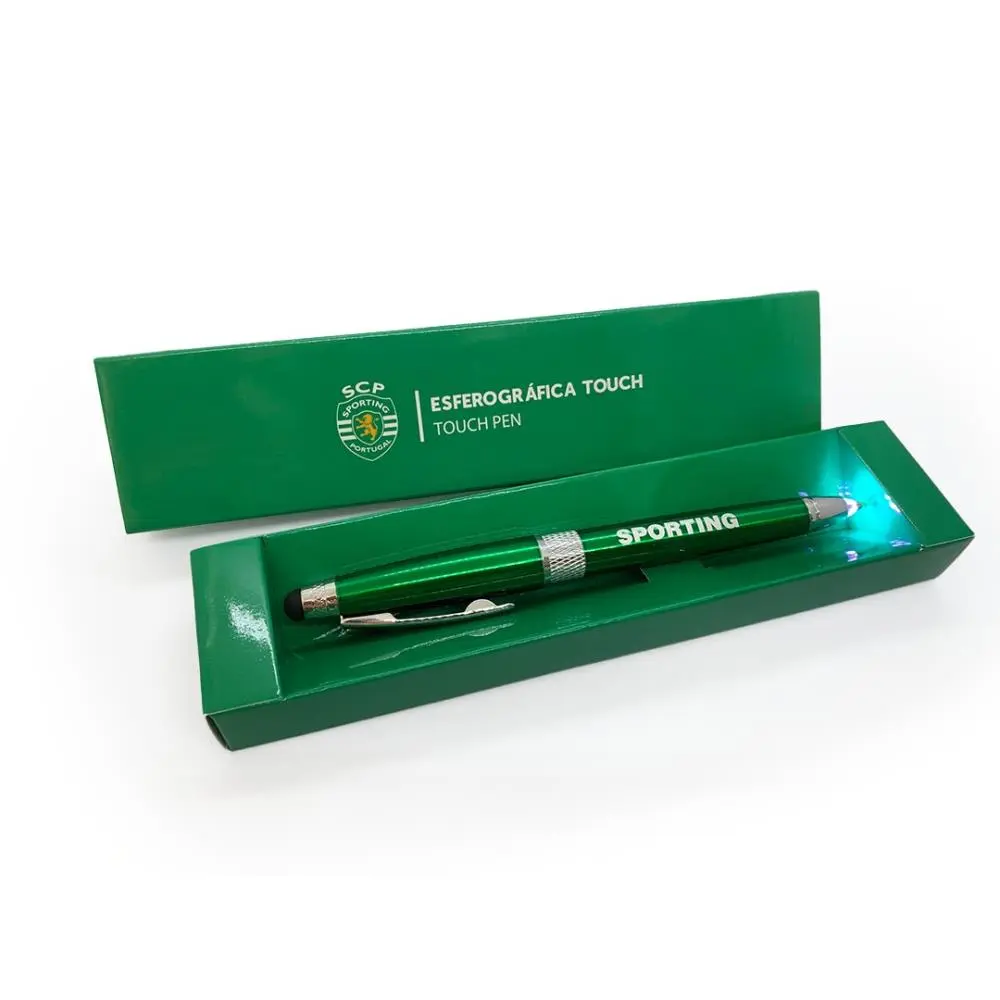 Esferografica Verde Touch C/ Luz Branca - SCP