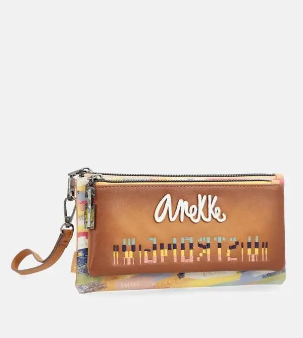 Bolsa de Mão Retangular c/ 2 fechos "Menire" - Anekke
