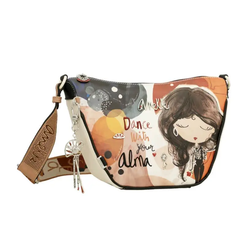 Anekke Bolsa Tiracolo Média "Dance With Your Alma" Bandoleira Ida Alma Pele Sintética