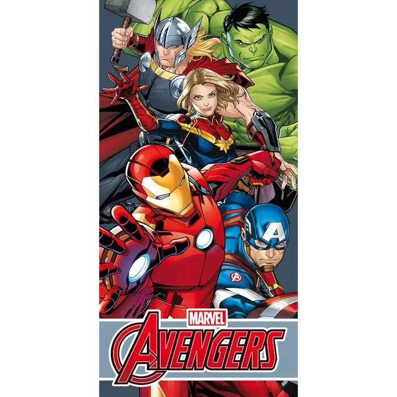 Toalha de Praia Avengers Azul Microfibra 70x140cm - Avengers