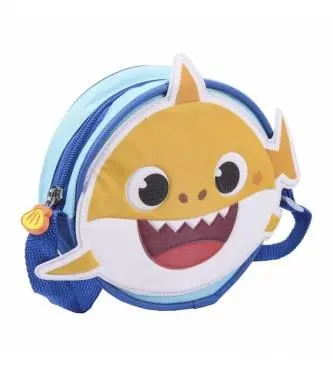 Bolsa Baby Shark Tiracolo c/ Tubarão Amarelo 3D