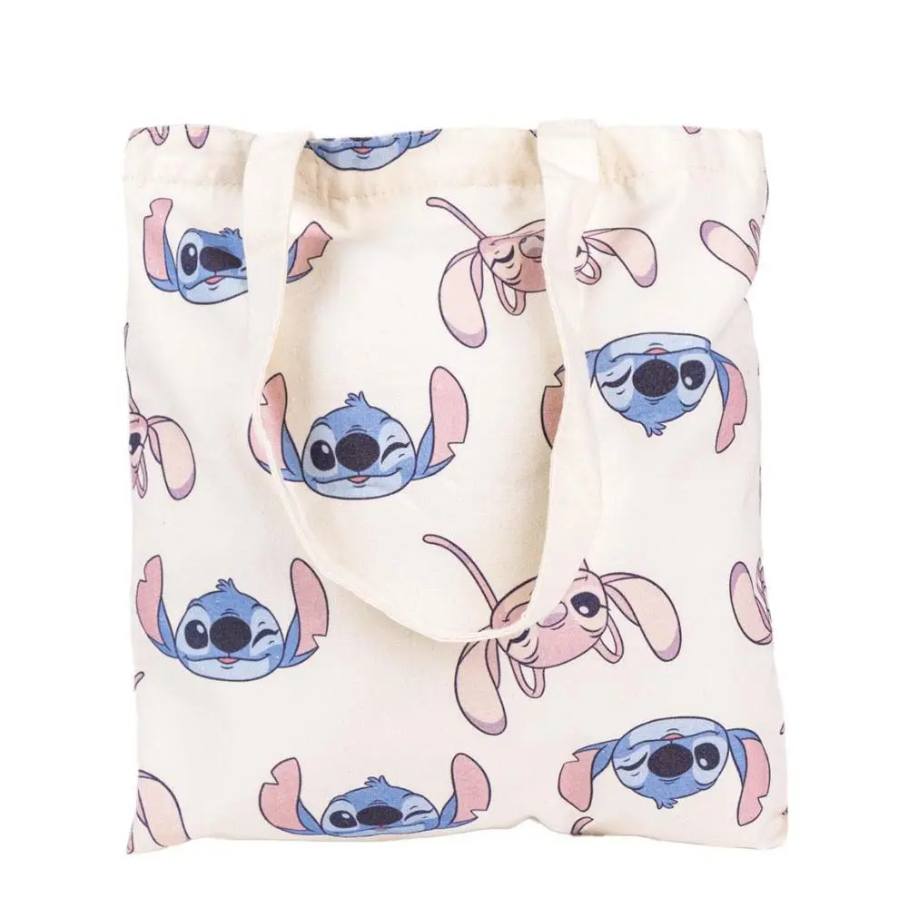 Saco de Shopping de Pano com Caras "TTV" - Lilo & Stitch