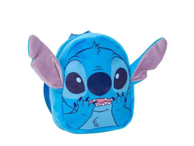 Mochila Infantário Peluche c/ Orelhas (22 cm)  - Lilo & Stitch