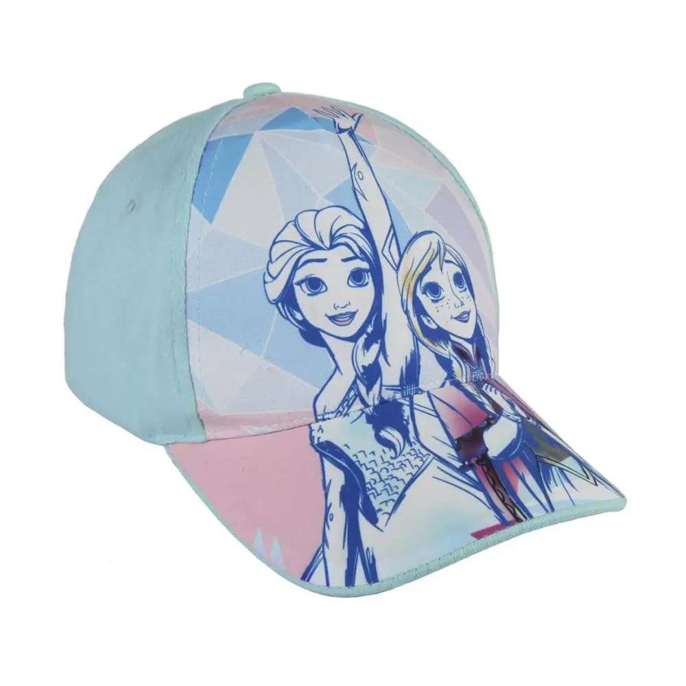 Boné Frozen Azul Elsa e Anna Geométrico