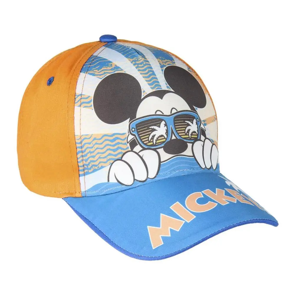 Boné Mickey Laranja c/ Óculos e Palmeira