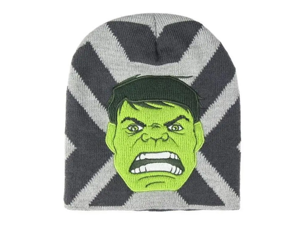 Gorro Cinza c/ Riscas "Hulk" - Avengers