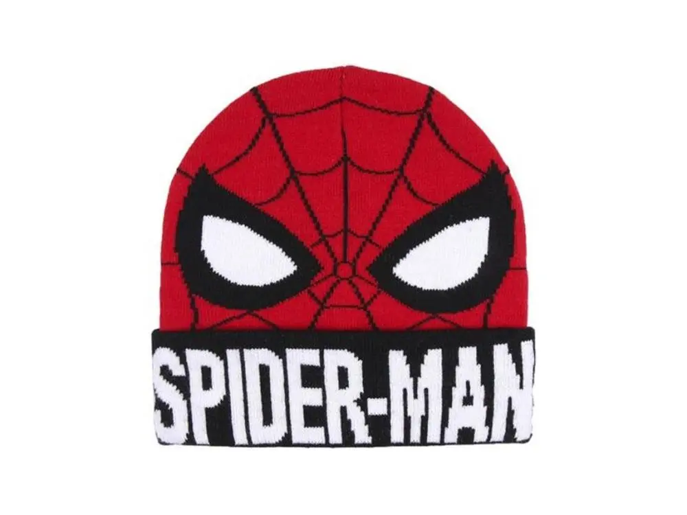 Gorro com Olhos Vermelho e Letras Grandes - Spiderman