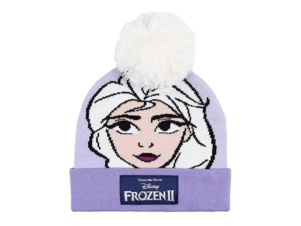 Gorro Roxo com Pompom Elsa - Frozen II