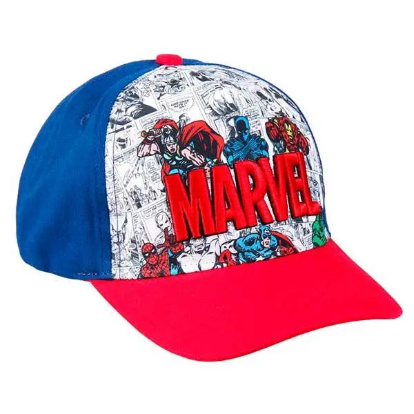 Boné Marvel Vermelho e Azul Banda Desenhada