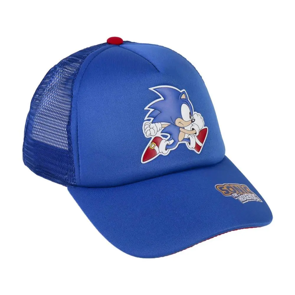 Boné Almofadado Azul com Rede "Sonic the Hedgehog" (55cm) - Sonic