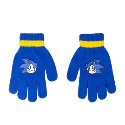 Luvas Azuis com Cara - Sonic