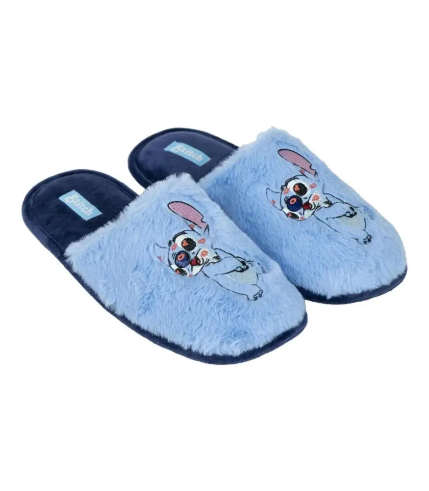 Chinelos de Quarto Azul Claro (36-37) - Stitch