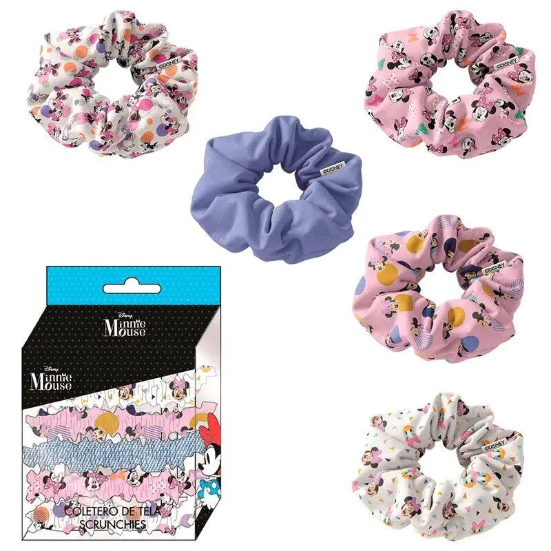 Conjunto de Elasticos de Cabelo em Caixa - Minnie