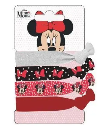 Conjunto de Elásticos Minnie para Cabelo Pretos e Prateados