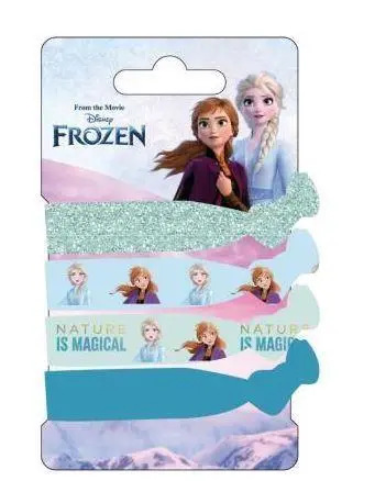 Conjunto de Elásticos Frozen para Cabelo, Roxos e Azul Olaf