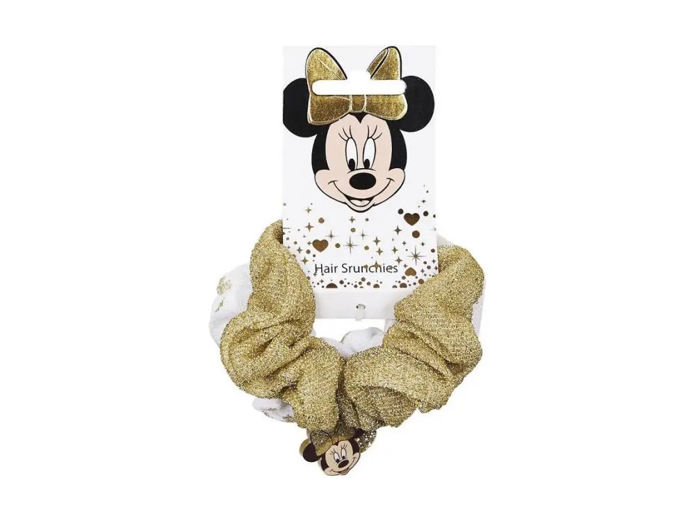 Elásticos Grandes de Cabelo Minnie Dourados - Minnie