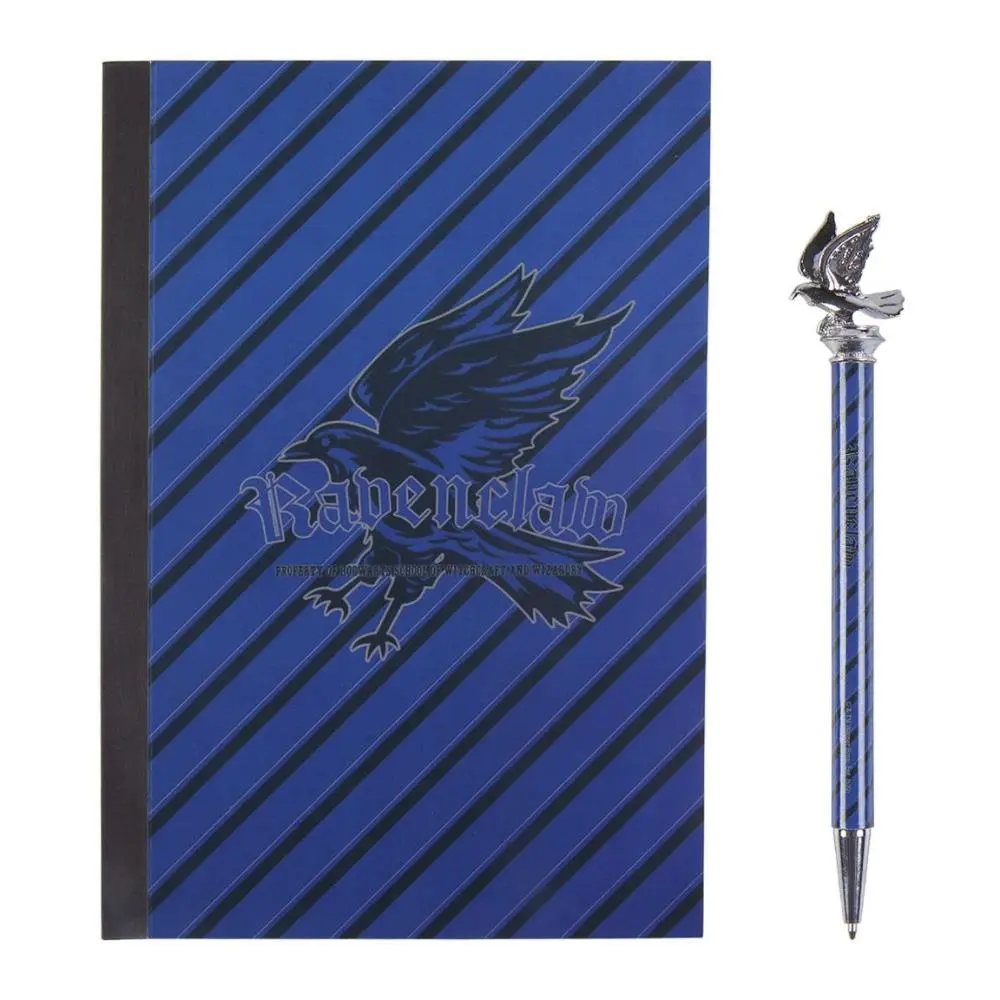 Conjunto Escolar - Bloco de Notas Azul + Esferográfica - Harry Potter