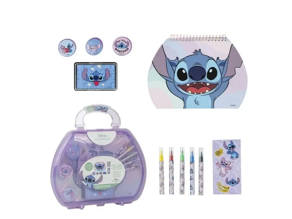 Conjunto de Colorir c/ Mala Stitch - Lilo & Stitch