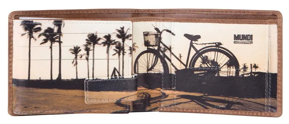 Carteira Mundi “Bicicleta” Castanha