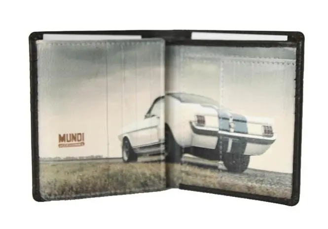 Carteira Mundi Pequena “Mustang” Castanha