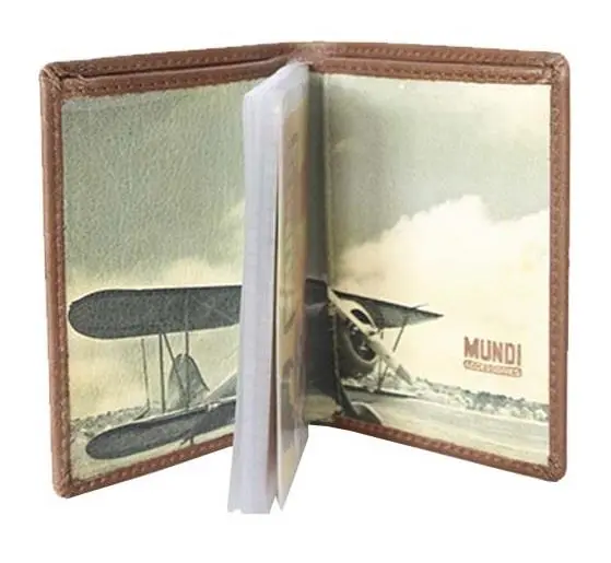 Porta Cartões Mundi “Avião”Camel