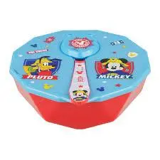 Taça Mickey c/ Tampa e Colher Bombeiro