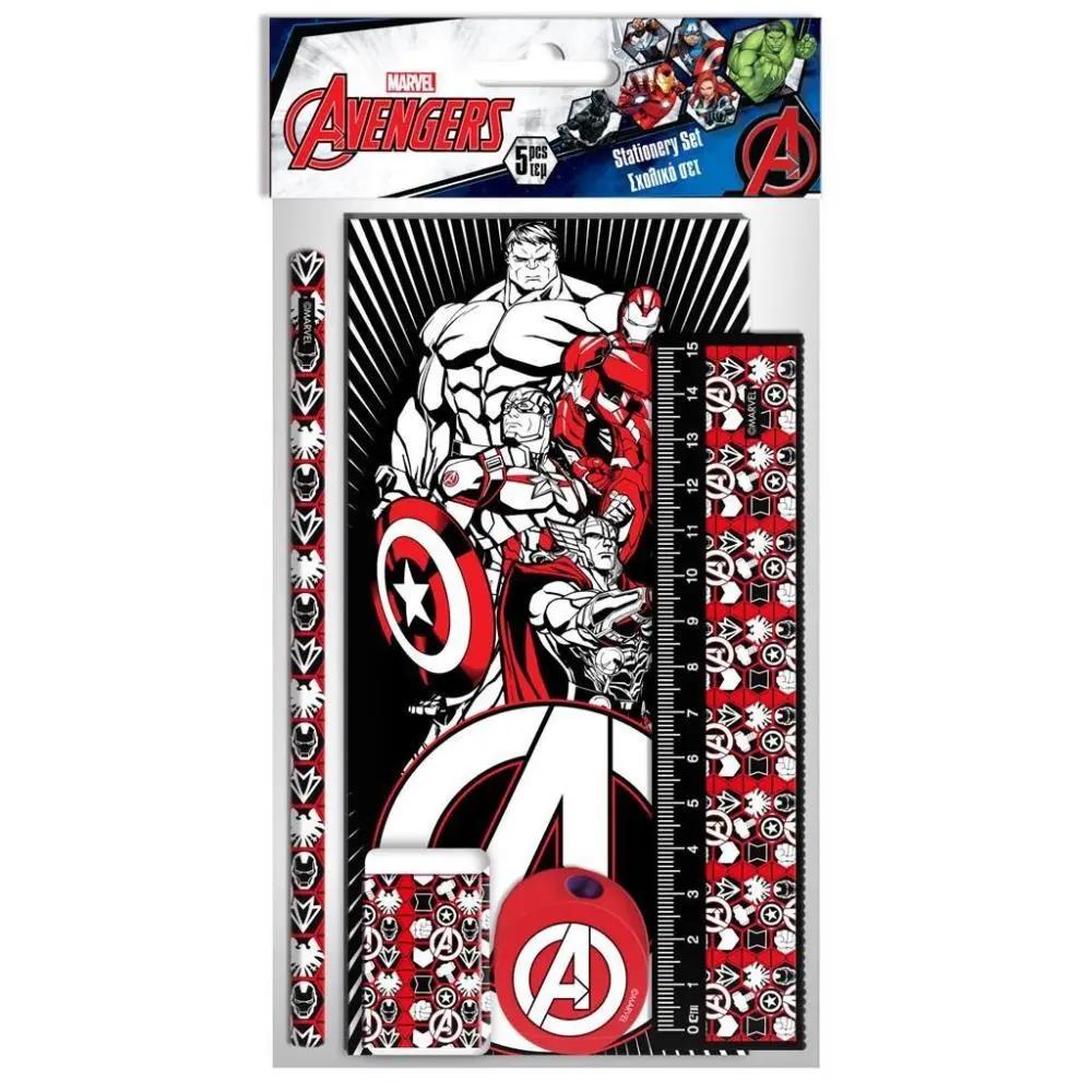 Blister Escolar Avengers 5 peças - Avengers