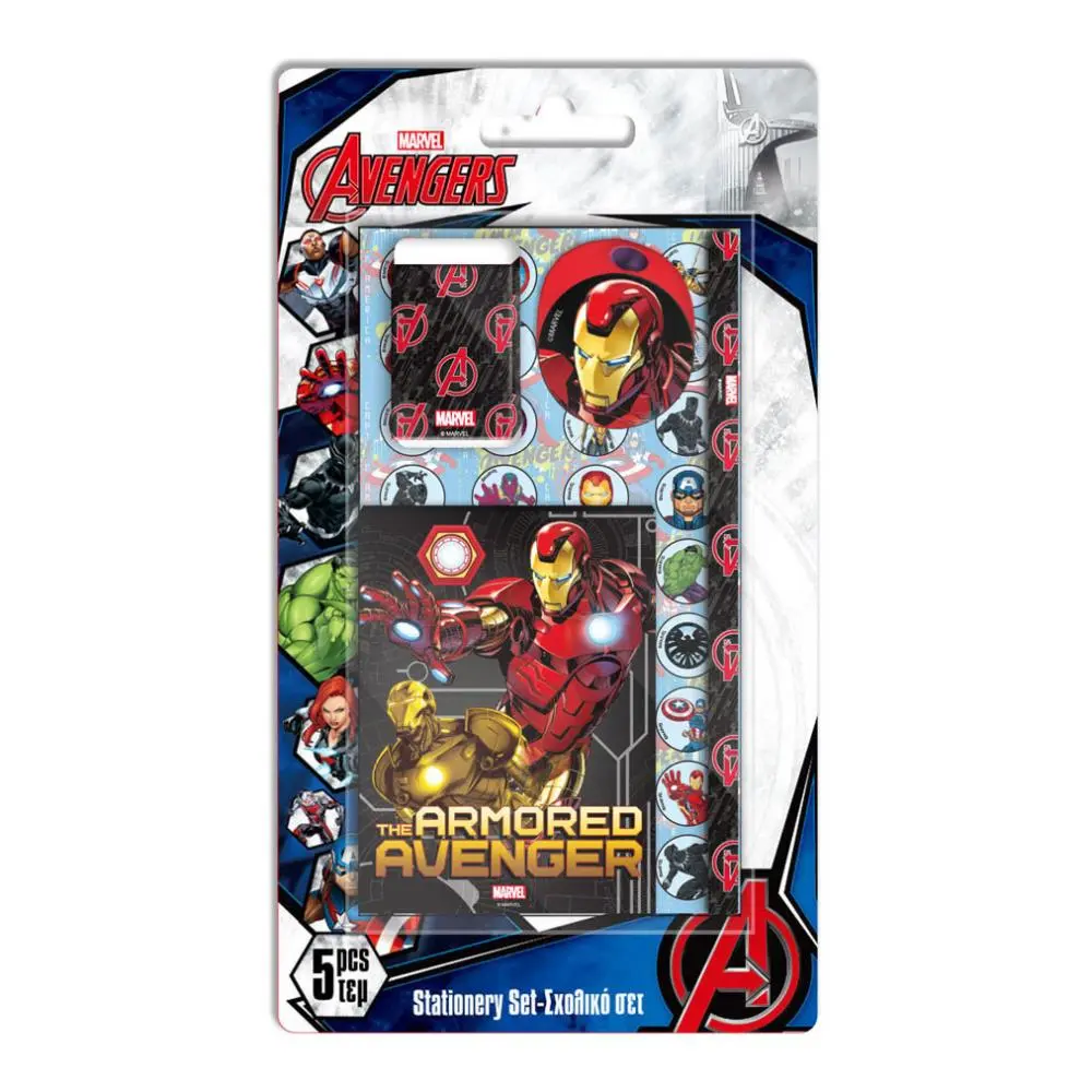 Conjunto de Escrita (5 pcs) "The Armored Avengers" - Avengers