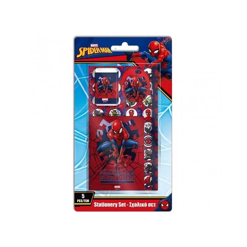Conjunto de Escrita (5 pcs) "Protector of NY" - Spiderman