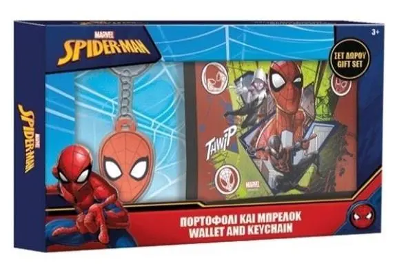 Conjunto Carteira de Documentos + Porta Chaves - SpiderMan