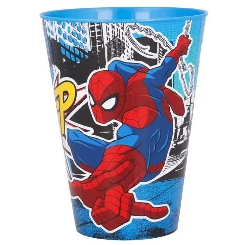 Copo Alto Azul 430ml "Urban Web" - Spiderman