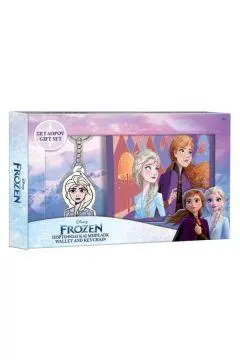 Conjunto Carteira + Porta Chaves ROXO - Frozen