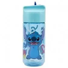 Garrafa com Palhinha Retratil 430ml "Palms" - Stitch