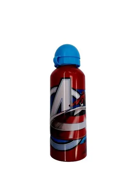 Cantil de Alumínio Vermelha c/ Capitão América 500ml - Avengers
