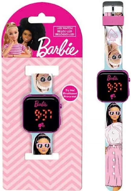 Relógio Digital Led Watch Barbie Rosa - Barbie
