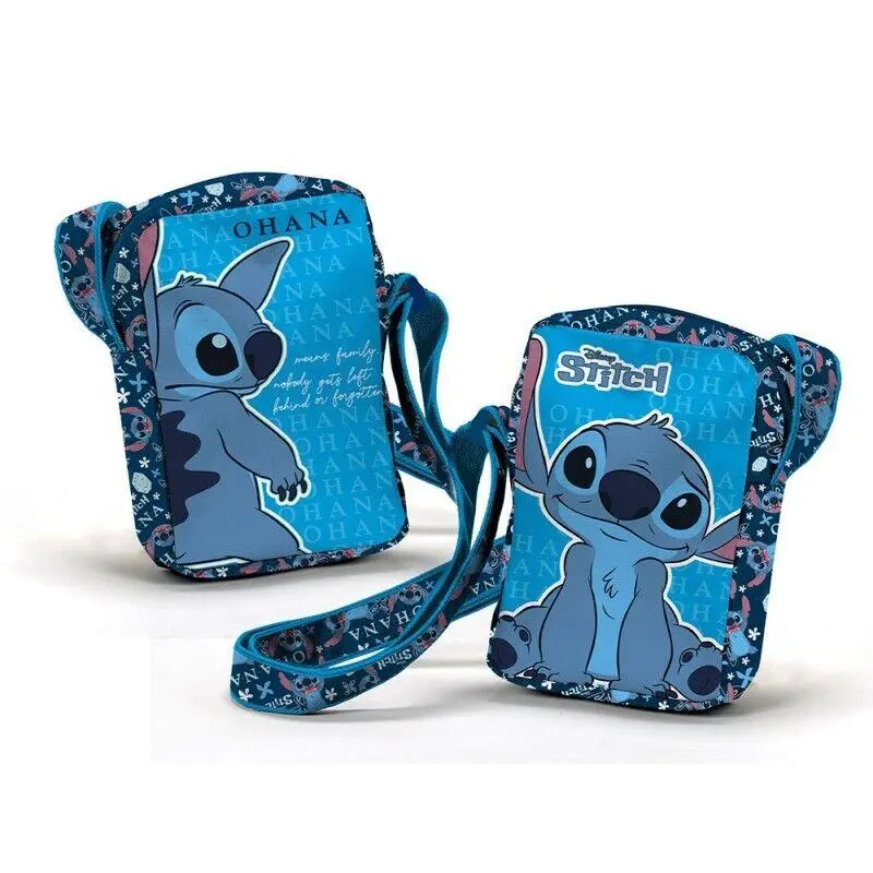 Bolsa de Traçar Pequena "Ohana" Stitch Azul - Lilo & Stitch