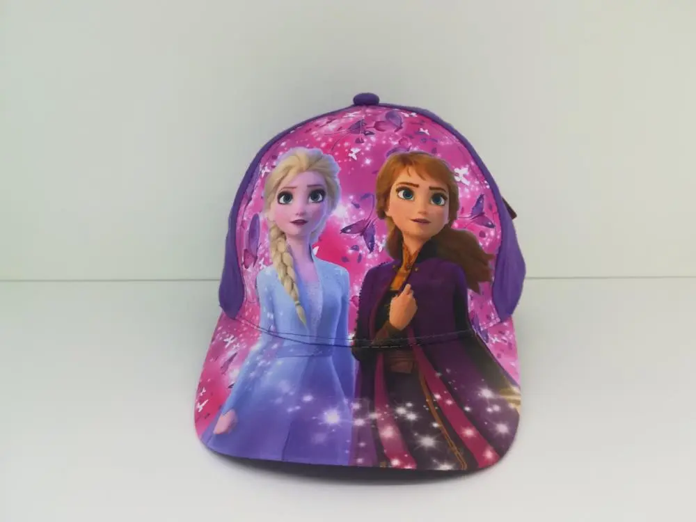 Boné Roxo e Rosa com Borboletas (52-54) Frozen