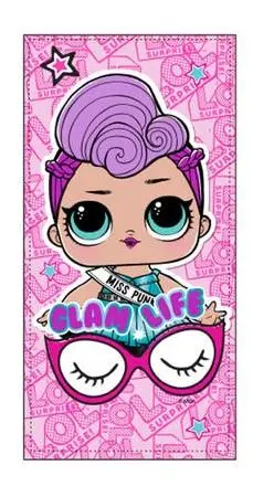 Toalha de Praia LOL Roxa "Glam Life"