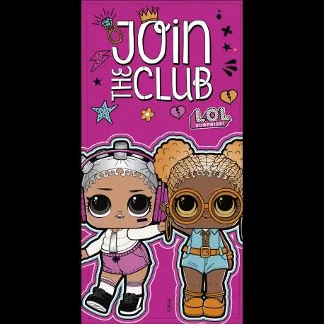 Toalha de Praia LOL Rosa "Join The Club"