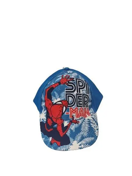 Boné Azul com Folhas de Palmeira (54cm) - Spiderman