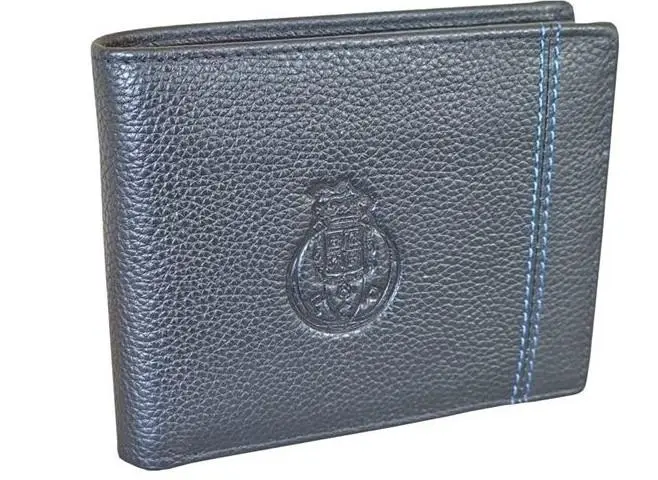 Carteira de Documentos com presilha interior- Pele - Preta - FCP
