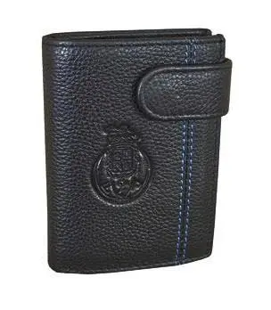 Porta Cartões com Ejeto em Pele- Preto FCP